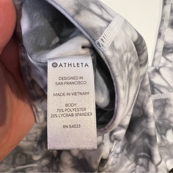 Athleta White and Gray Leggings Size Small Athelticwear Yoga Pilates powervita - Picture 4 of 6